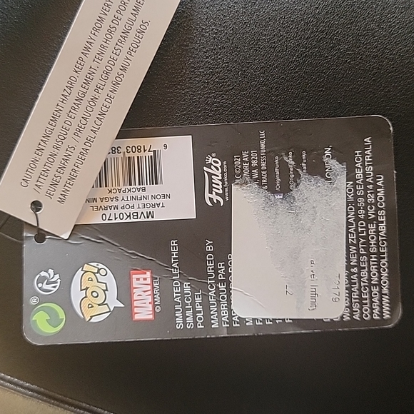 NWT Funko Pop Marvel Blacklight Neon Infinitity Saga Mini Backpack - Picture 10 of 10